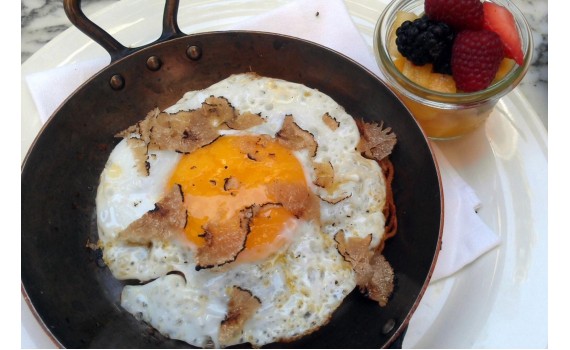 Cooking with Fresh Black and White Truffles