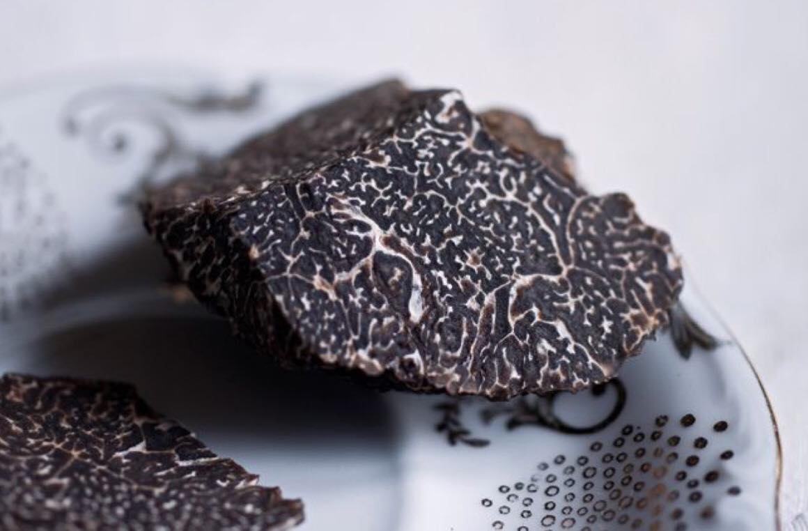fresh black winter truffles tuber brumale Extra garde